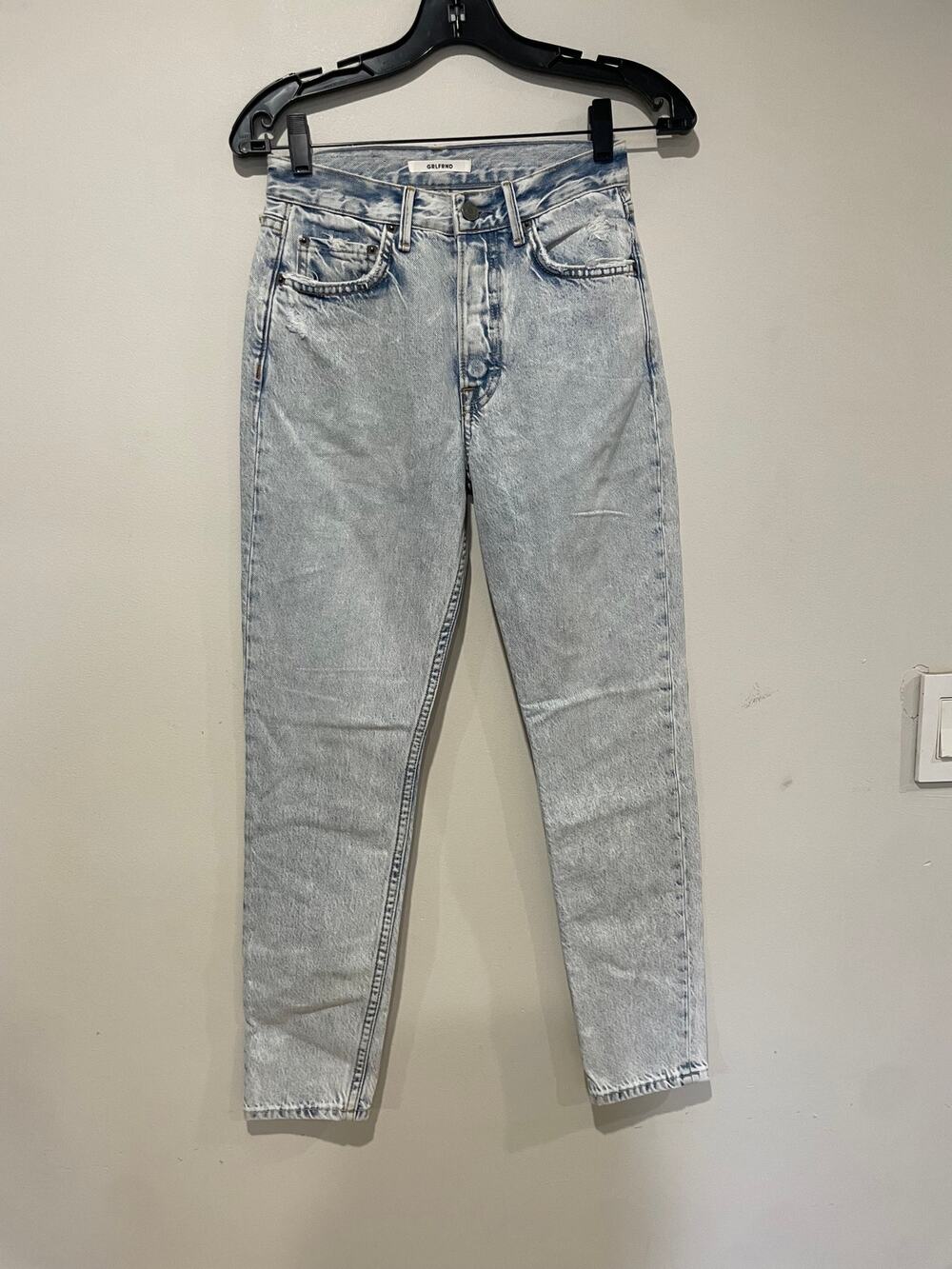 NWT GRLFRND Karolina High Waisted  Distressed Skinny Jeans Blue Women's Size 25